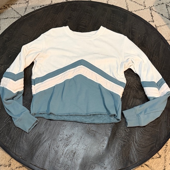 Spiritual Gangster Tops - Spiritual Gangster White and Blue Long Sleeve Tee